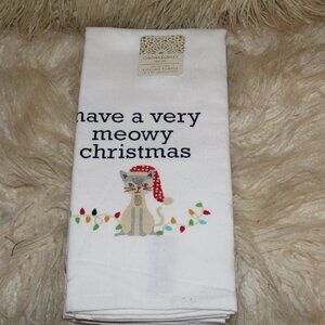 Cynthia Rowley Cat X-mas Kitchen Towels